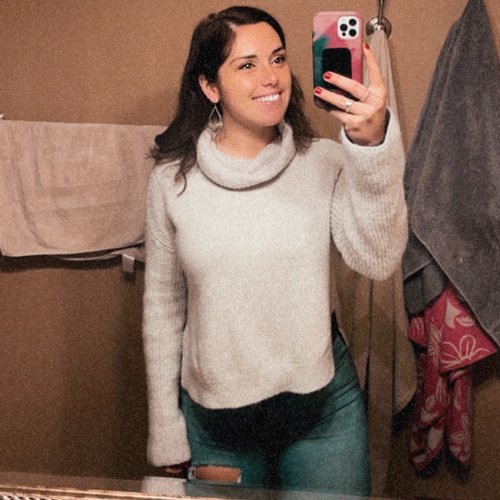 Comfy turtle-neck sweater :)